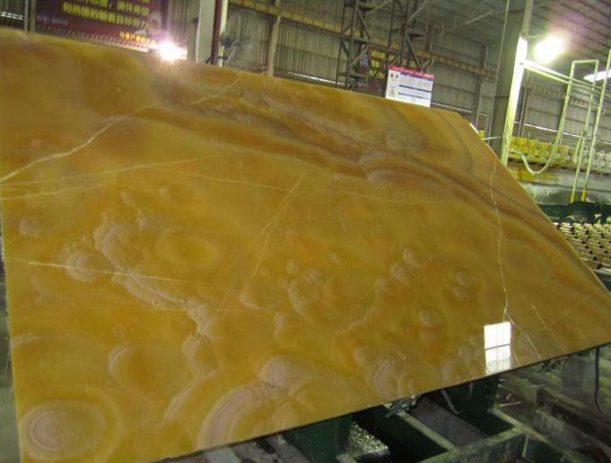 Wall Decoration Orange Onyx  marble with backlight