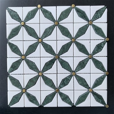 Μωσαϊκό πλακάκι Hampton Large Herringbone Marble